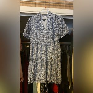 NWOT Sam & Jess blue floral dress